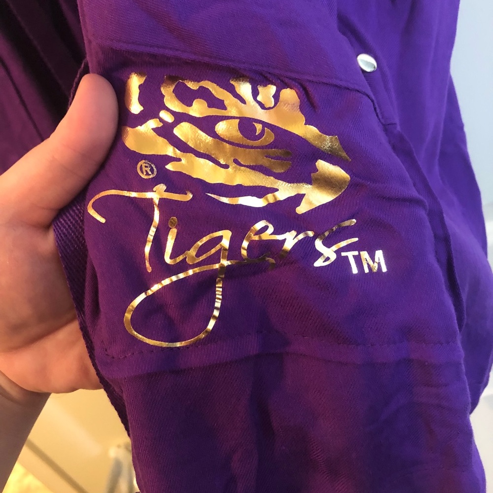 LSU plus size purple Game Day vest! (XXL)